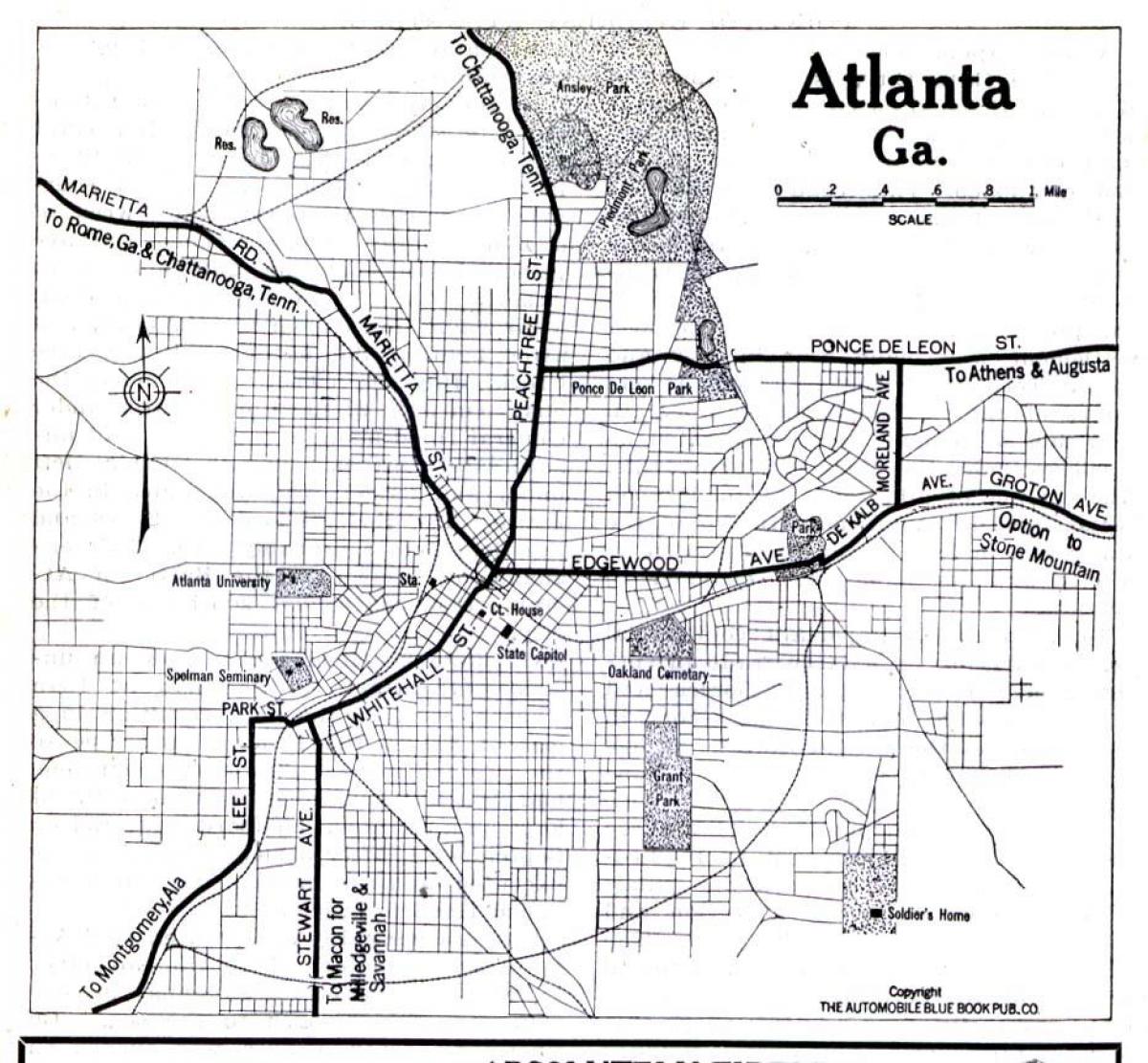 kaart Atlanta Georgia
