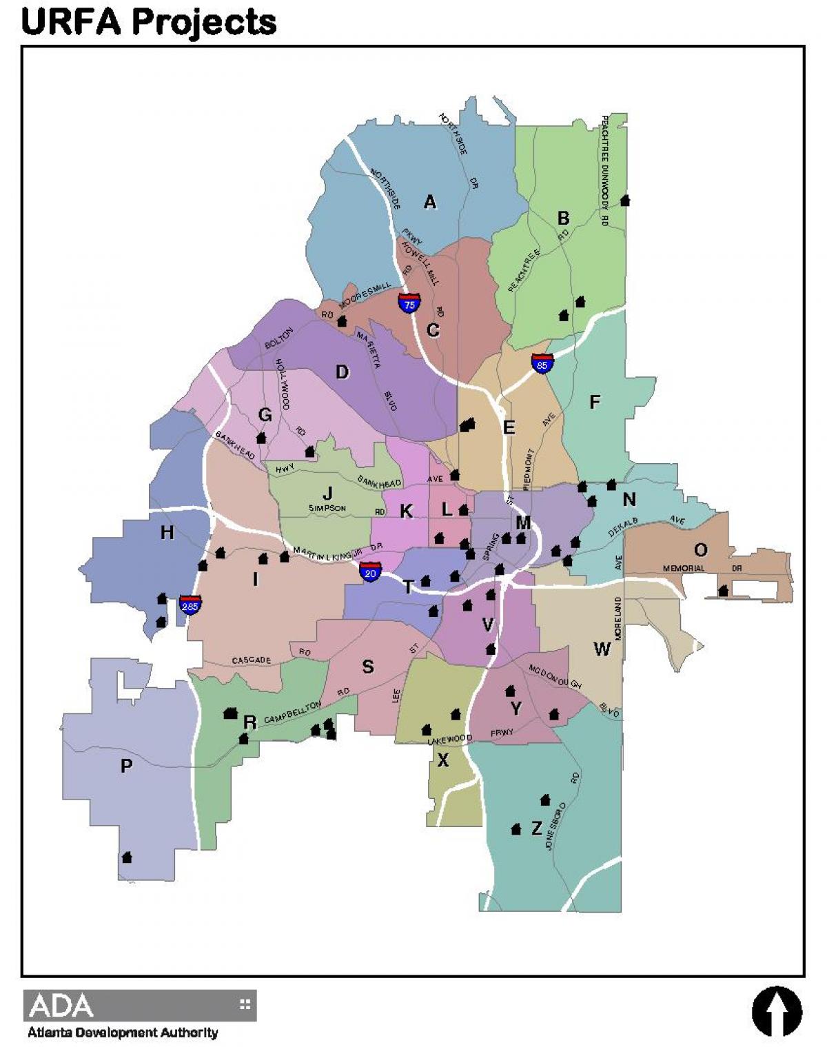 kaart Atlanta tsooni kaarti