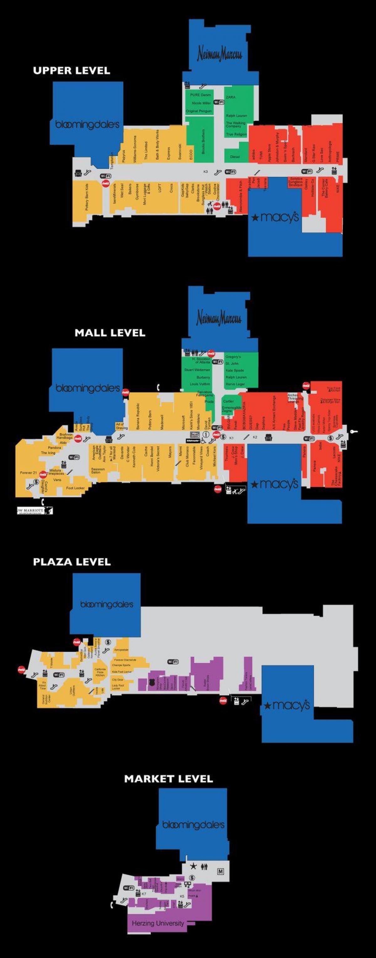 Lenox square mall kaart