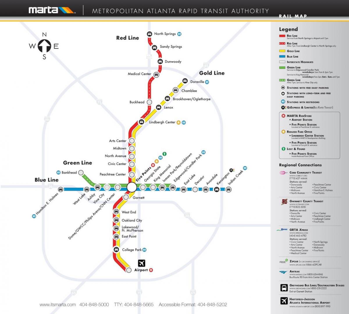 MARTA metroo kaart