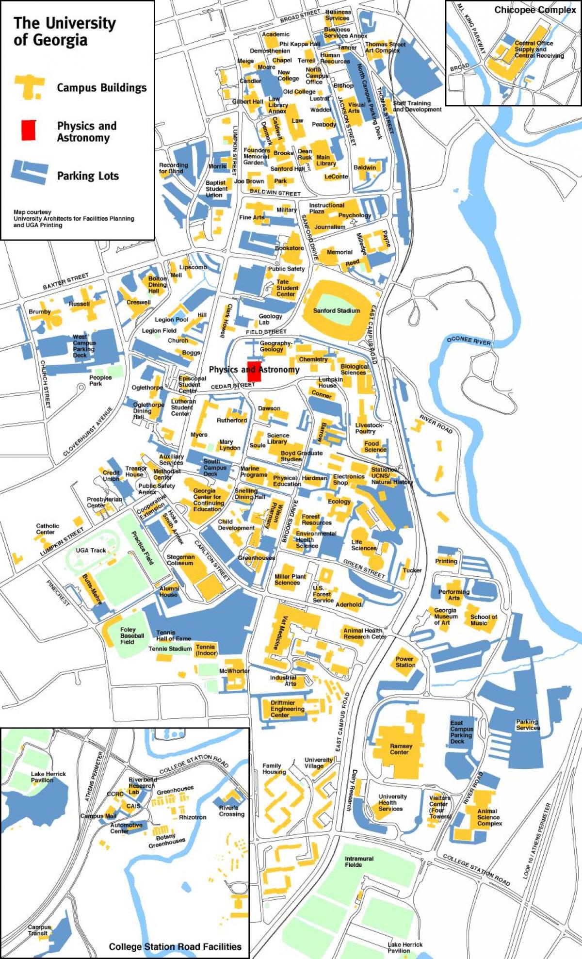 Gruusia ülikool kaart