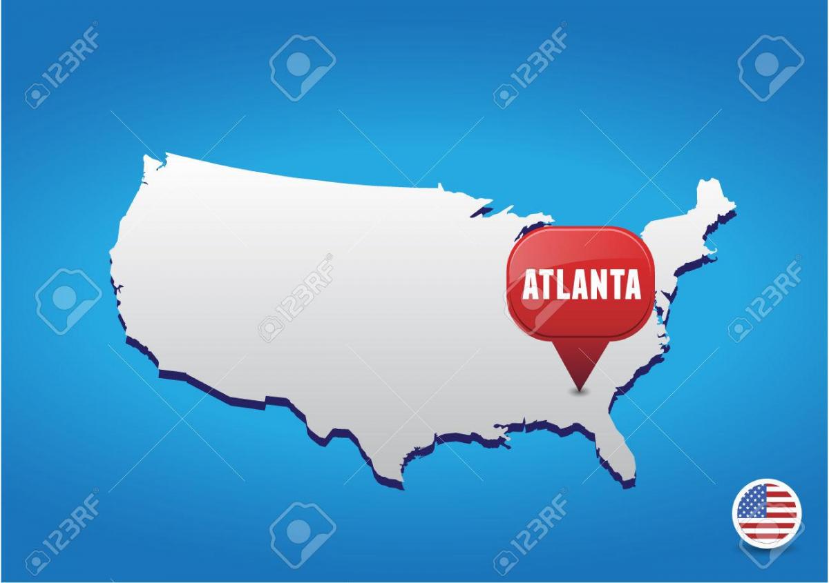 Atlanta USA kaart