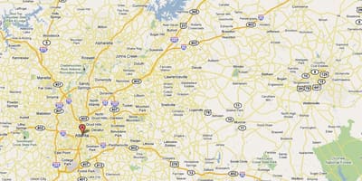 Kaart Atlanta ga