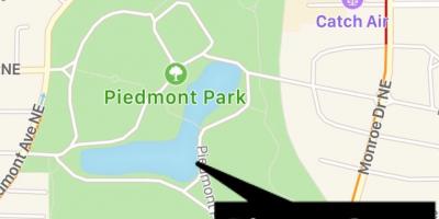 Piemonte park kaart