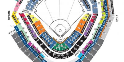 Braves staadioni istekohtade kaart