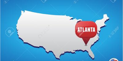 Atlanta USA kaart